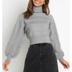 Petal and Pup Sonia Knit Sweater - Gray - NWT SALE PRICING!